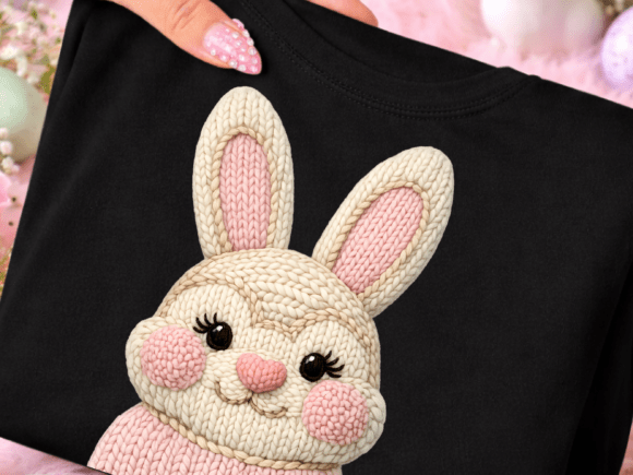 Embroidery Faux Yarn Crochet Easter Rabb Review