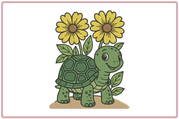 Floral Sea Turtle Embroidery Design Review