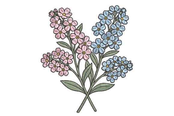 Forget Me Not Flower Embroidery Review