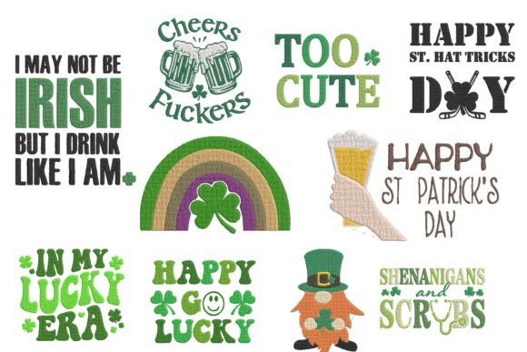 Funny St. Patrick's Day Embroidery Bundle Review